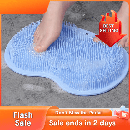 🧼Flash Sale⚡ 50K+ SOLD! Almost Gone-💥Silicone Shower Foot Scrubber Mat,Best gifts