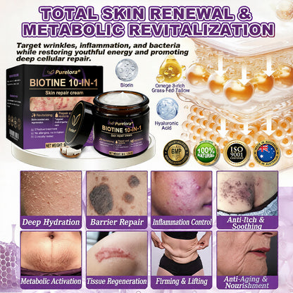 Made and Shipped from the AU 🍁 Purelora® Biotin 10-in-1 Skin Repair Cream — Last Day of Sale: 75% Off