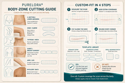 🇦🇺👩‍⚕️✨Purelora® SILICONE SCAR THERAPY ROLL Help Soften, Flatten & Improve the Appearance of Raised Scars