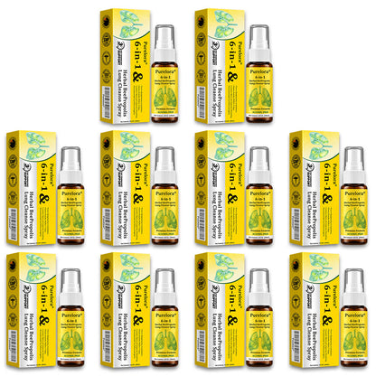 👨‍⚕️👑✅🇦🇺 Purelora® 6-in-1 Herbal BeePropolis Lung Cleanse Spray（👨‍⚕️Directly acts on COPD, asthma, chronic bronchitis (CB), respiratory infections, lung cancer, sinusitis, and other conditions🫁)