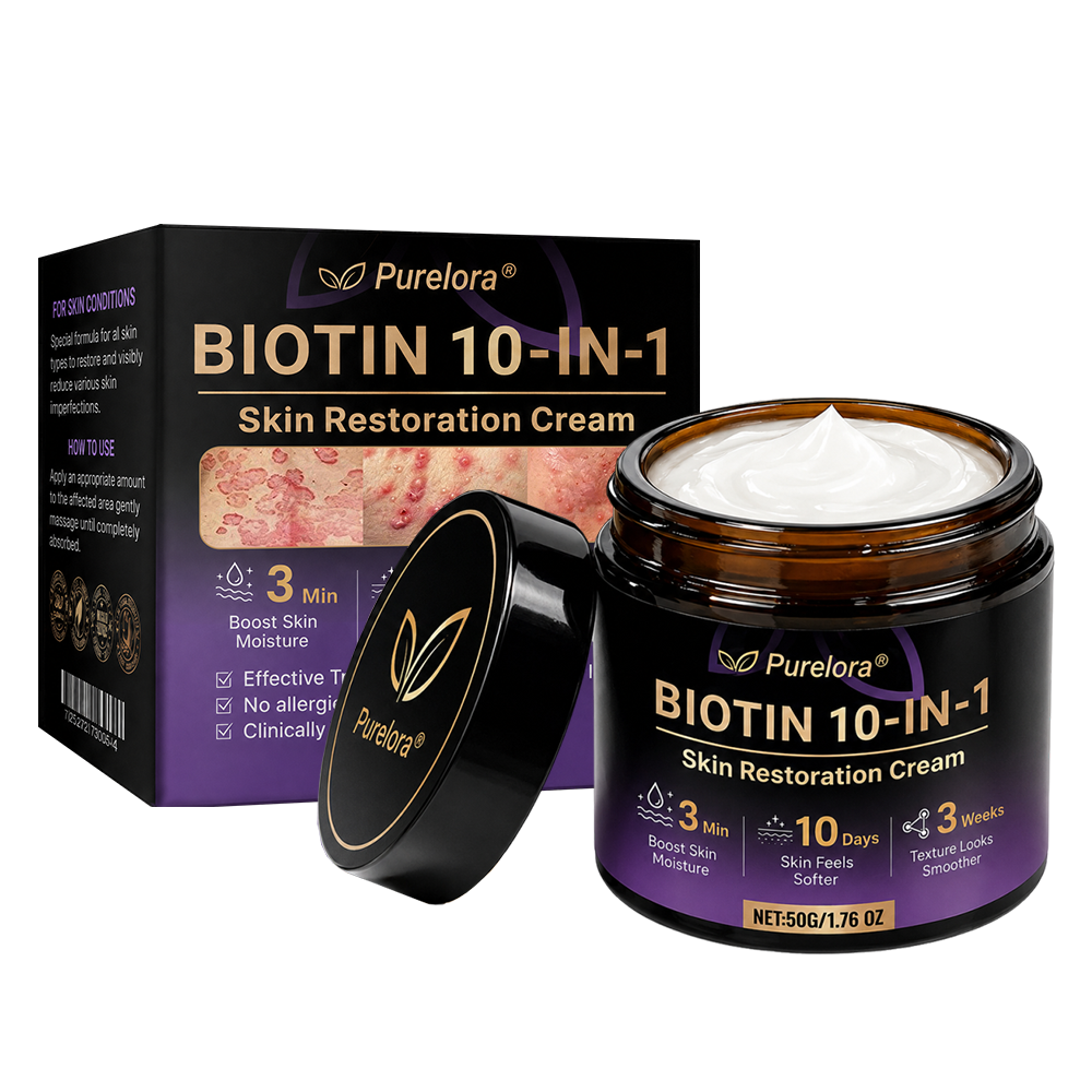 Made and Shipped from the AU 🍁 Purelora® Biotin 10-in-1 Skin Repair Cream — Last Day of Sale: 75% Off