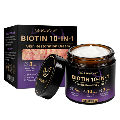 Made and Shipped from the AU 🍁 Purelora® Biotin 10-in-1 Skin Repair Cream — Last Day of Sale: 75% Off