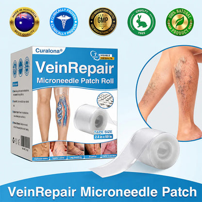 🇦🇺🏆✅️🏃 Curalona® VeinRepair Microneedle Patch Roll ⚡ Instant Relief, Long-Term Results