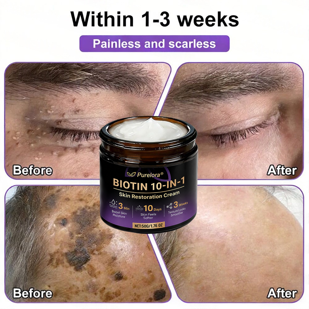 Made and Shipped from the AU 🍁 Purelora® Biotin 10-in-1 Skin Repair Cream — Last Day of Sale: 75% Off