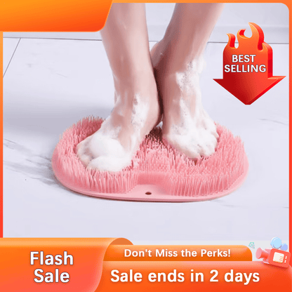 🧼Flash Sale⚡ 50K+ SOLD! Almost Gone-💥Silicone Shower Foot Scrubber Mat,Best gifts