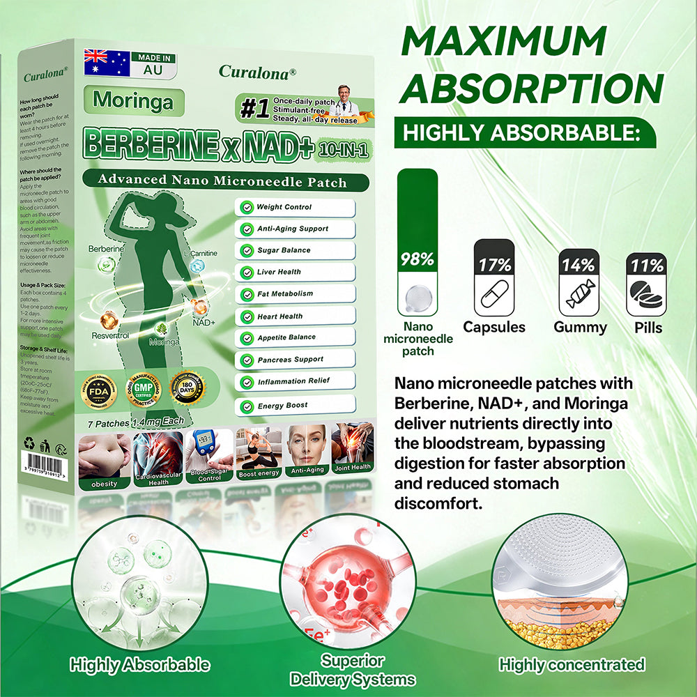 𝐀𝐔 𝐃𝐨𝐜𝐭𝐨𝐫 𝐑𝐞𝐜𝐨𝐦𝐦𝐞𝐧𝐝𝐞𝐝🥩|  Curalona® 𝐔𝐩𝐠𝐫𝐚𝐝𝐞𝐝 𝐋𝐚𝐫𝐠𝐞-𝐂𝐨𝐯𝐞𝐫𝐚𝐠𝐞 𝟏𝟎-𝐢𝐧-𝟏 𝐀𝐝𝐯𝐚𝐧𝐜𝐞𝐝 𝐍𝐚𝐧𝐨 𝐌𝐢𝐜𝐫𝐨𝐧𝐞𝐞𝐝𝐥𝐞 𝐏𝐚𝐭𝐜𝐡 (𝐉𝐮𝐬𝐭 𝐨𝐧𝐜𝐞 𝐚 𝐝𝐚𝐲, 𝐯𝐢𝐬𝐢𝐛𝐥𝐞 𝐜𝐡𝐚𝐧𝐠𝐞𝐬 𝐢𝐧 𝟕 𝐝𝐚𝐲𝐬)