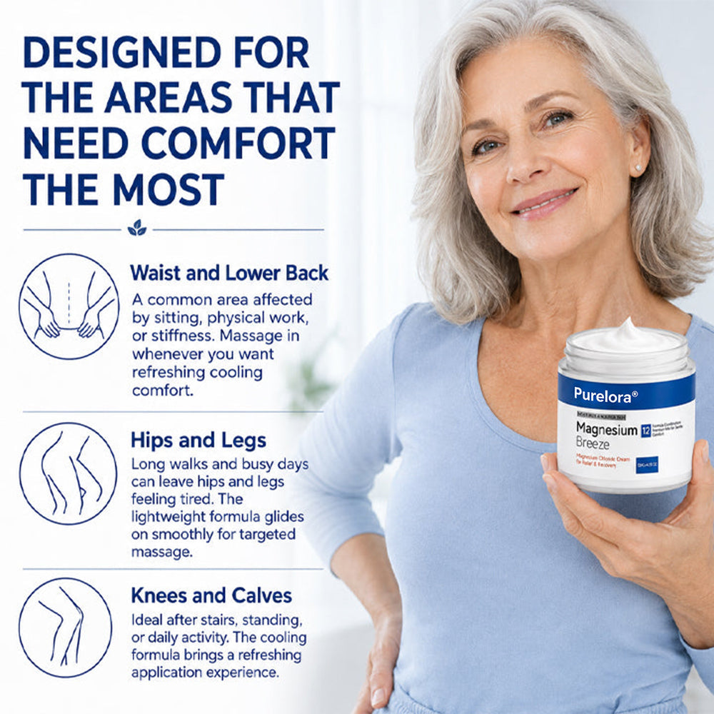 PURELORA® Magnesium Chloride Cream | Relieve sciatica in just 15 minutes!
