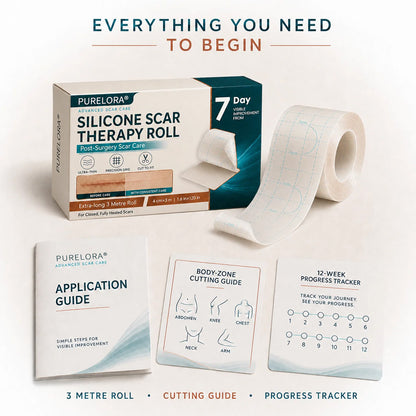 🇦🇺👩‍⚕️✨Purelora® SILICONE SCAR THERAPY ROLL Help Soften, Flatten & Improve the Appearance of Raised Scars