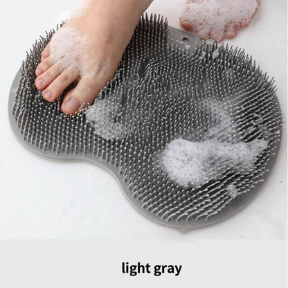 🧼Flash Sale⚡ 50K+ SOLD! Almost Gone-💥Silicone Shower Foot Scrubber Mat,Best gifts