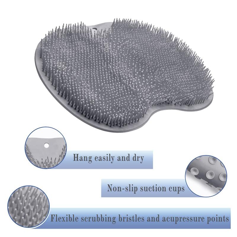 🧼Flash Sale⚡ 50K+ SOLD! Almost Gone-💥Silicone Shower Foot Scrubber Mat,Best gifts